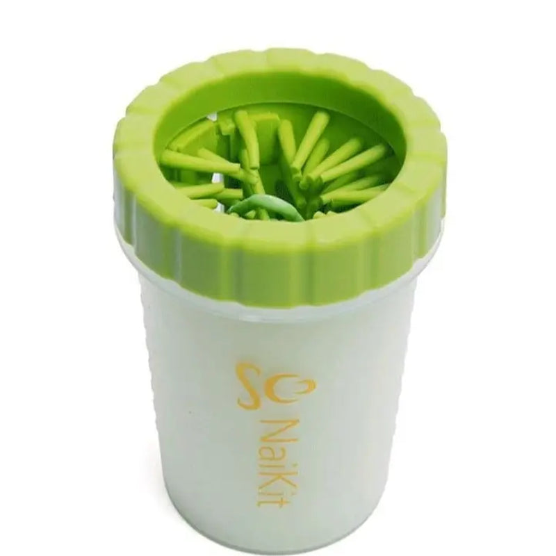 Naikit Paw Cleaner for Dogs, the Ideal Foot Washer That Demolishes Dirt for Medium to Large Dogs. This Paw Scrubber Comes with 1 Roll Poop Bag and Carrier for Best Dog Cleaner